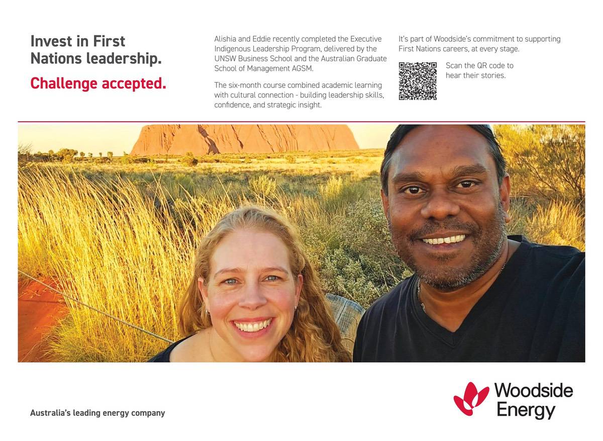 Woodside supports First Nations leadership development in Australia.